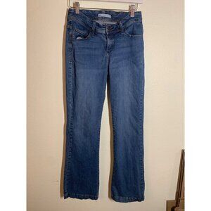 Lee Denim Blue Jeans Slender Secret Low Waist Size 4 Medium